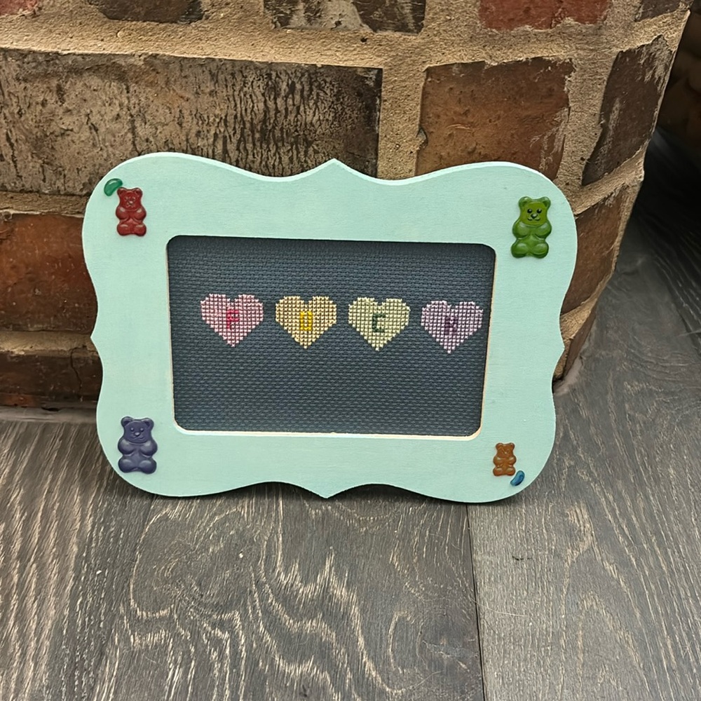 Handcrafted cross stitch